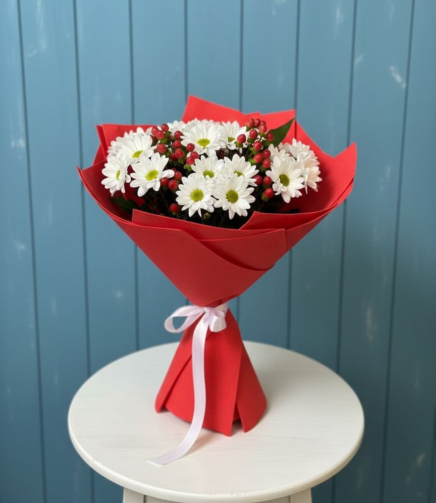 Букет цветов из: Хризантемы в Вельяминово