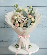 Букет цветов из:  Розы и Лизиантусы в Вельяминово