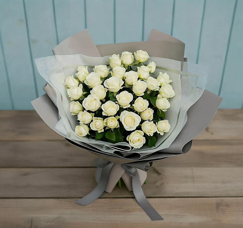 Букет Белоснежная нежность в Вельяминово