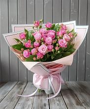 Букет Розовый кустик в Вельяминово