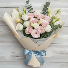 Букет цветов из:  Лизиантусы в Вельяминово