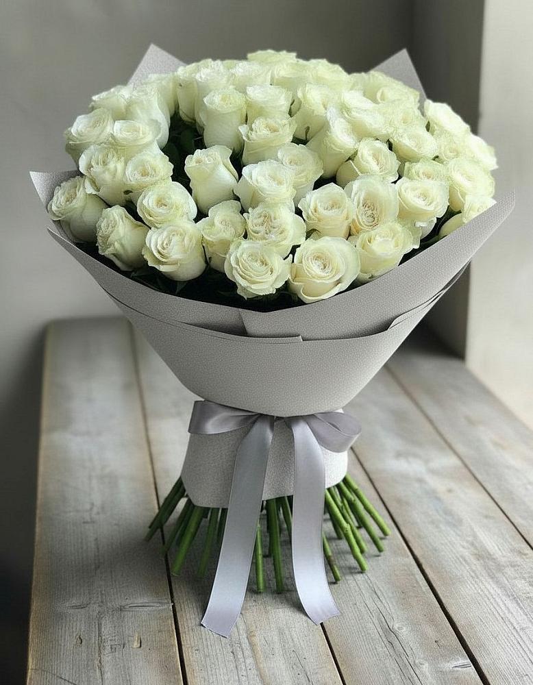 Букет 35 Белых роз в Вельяминово