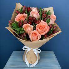 Букет цветов из:  Розы и Альстромерии #REPLACE_PRED# Вельяминово