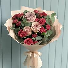 Букет цветов из:  Гвоздики и Розы #REPLACE_PRED# Вельяминово
