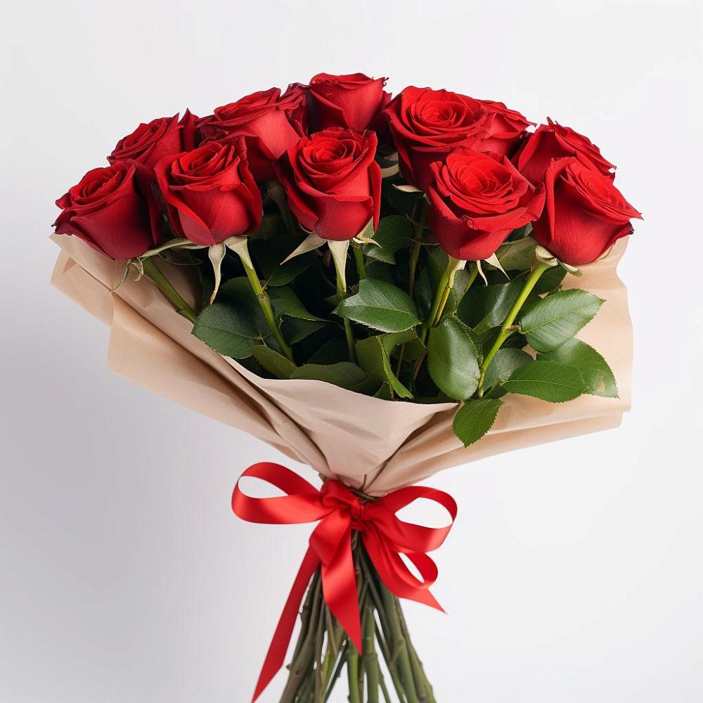 Букет 11 Красных роз Эдлесс Лав в Вельяминово