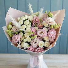 Букет цветов из:  Альстромерии и Розы в Вельяминово