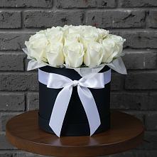 Цветочная композиция из Розы в шляпной коробке #REPLACE_PRED# Вельяминово